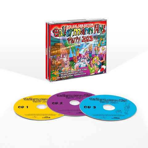 Ballermann Hits Party 2025 (XXL Fan Edition) by Various Artists - 3CD - shop now at Ballermann Hits store